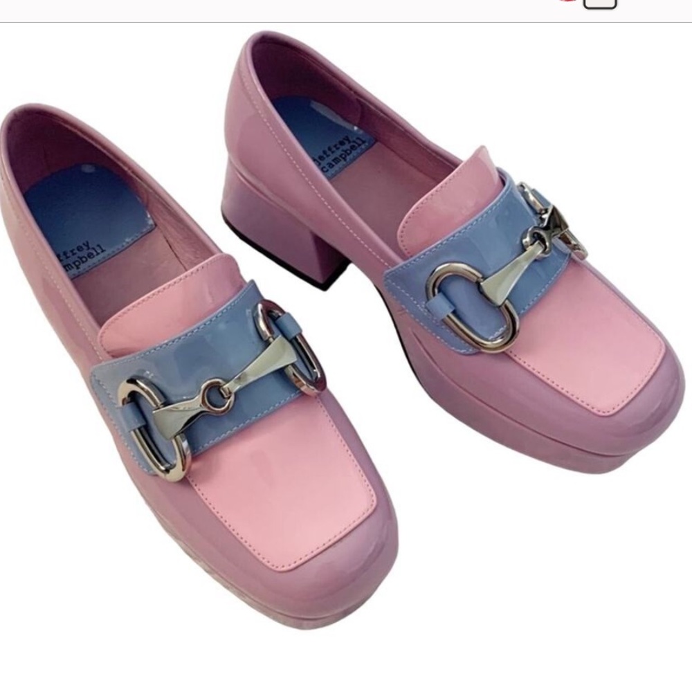 Jeffrey Campbell Student Platform Block Heel Loafers